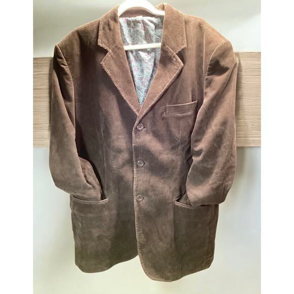 Lavane brown coat/jacket corduroy men’s XL - Picture 2 of 4